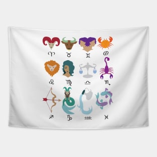 Cute Zodiacs Tapestry