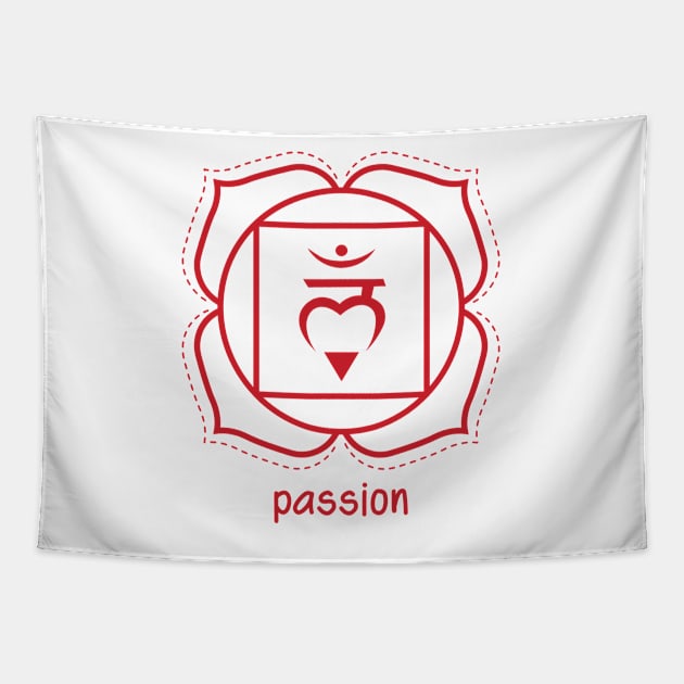 Chakra Racine - Passion Tapestry by BlueZenStudio