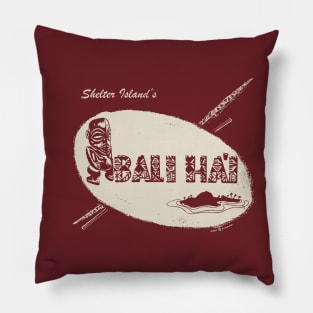 Retro Vintage Bali Ha'i Tiki Bar Pillow