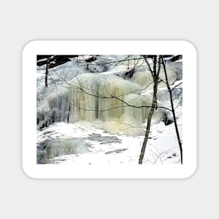 Frozen Waterfall, yellow Magnet