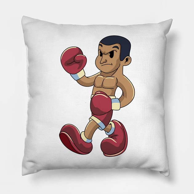Boxing Time Mascot Pillow by milatees