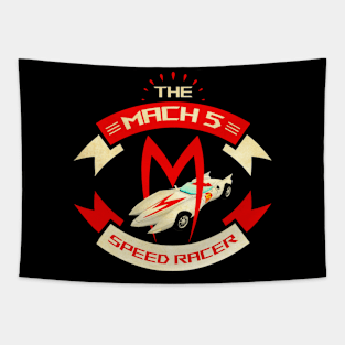 Vintage Mach 5 Race Tapestry