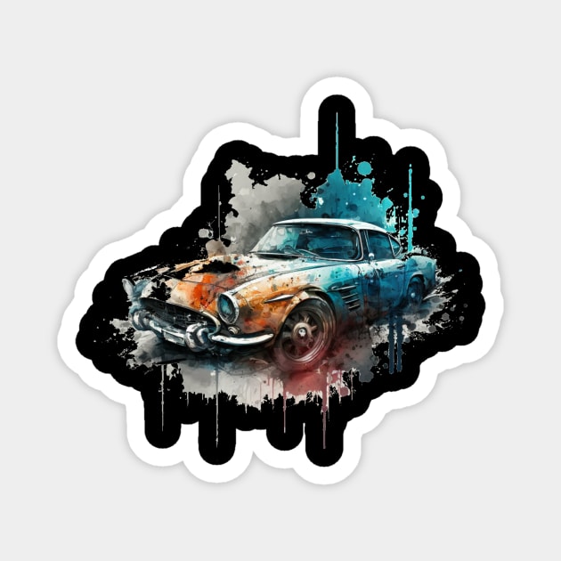 nice classic car Magnet by KhaledAhmed6249