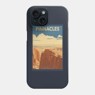 Pinnacles National Park Travel Poster Phone Case