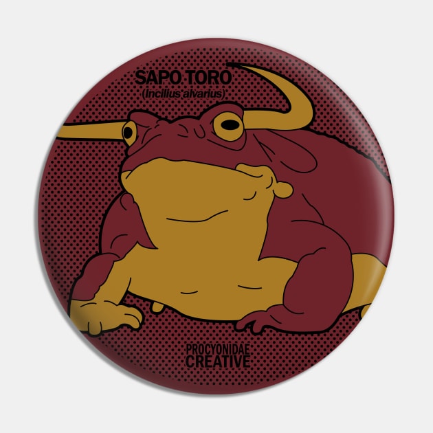 Sapo Toro Pin by ProcyonidaeCreative