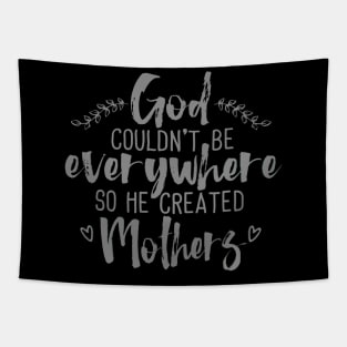 God Created Mothers Tapestry