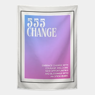 Angel Number 555: Change Embrace Tapestry