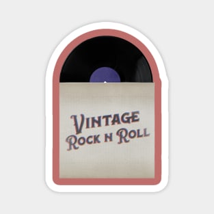 VINTAGE VINYL ROCK n ROLL Magnet