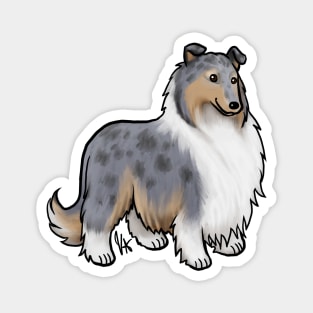 Dog - Rough Collie - Blue Merle Magnet