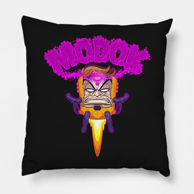 M.O.D.O.K. Pillow by Chancer87