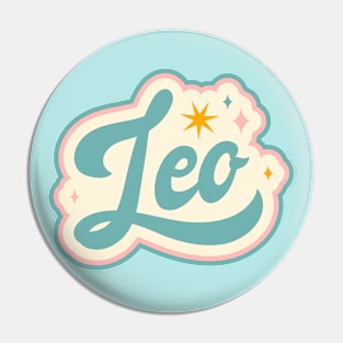 Vintage Leo Horoscope Sign // Retro Leo Zodiac Sign Pin