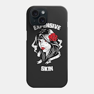 Expensive Skin Girl With A Rose Tattoo Lover Phone Case