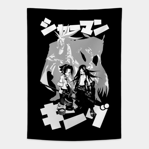 Shaman Bros (white) Tapestry by geekingink