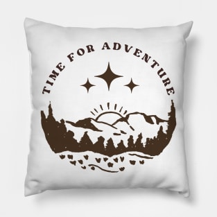 Unleash Wanderlust: Time for Adventure Pillow