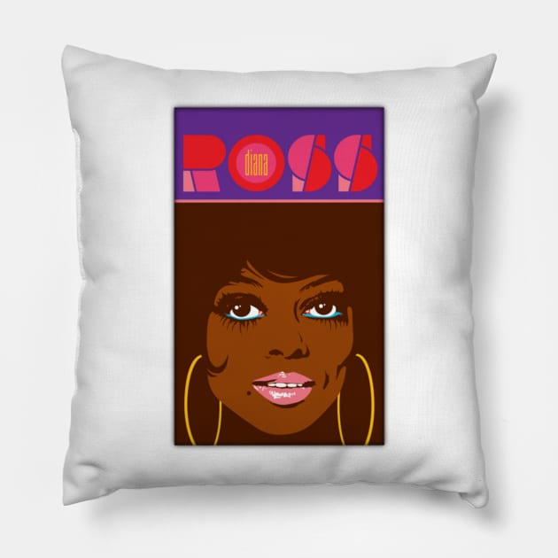 Diana Ross Pillow by alea crew