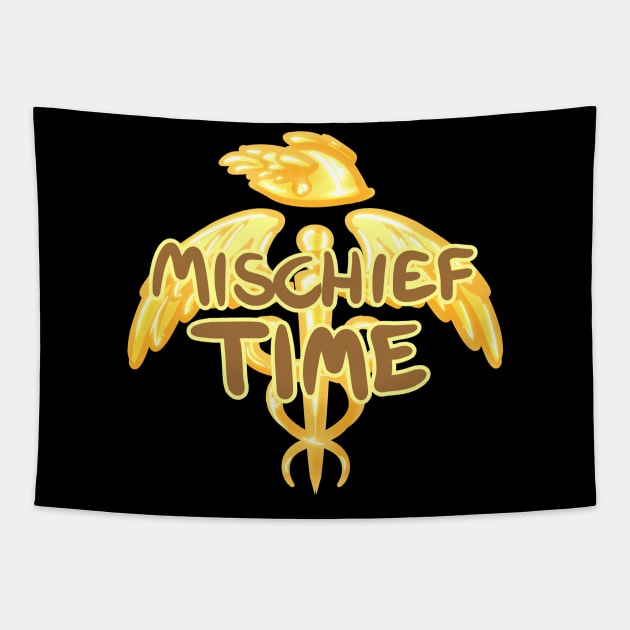 Mischief Time Tapestry by snowmane