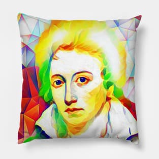 Percy Bysshe Shelley Colourful Portrait | Percy Bysshe Shelley Artwork 11 Pillow