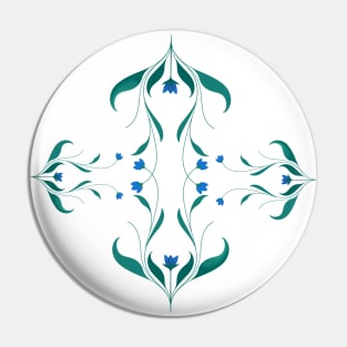 floral symmetrical pattern Pin