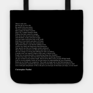 Christopher Paolini Quotes Tote