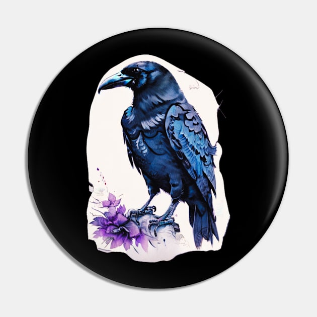 Crow Pin by JennAshton