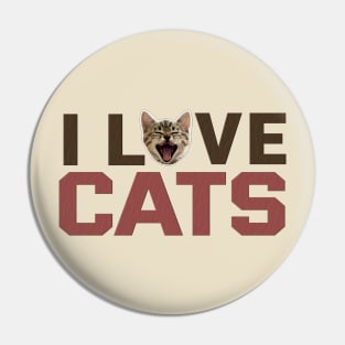 I LOVE CATS V.2 Pin