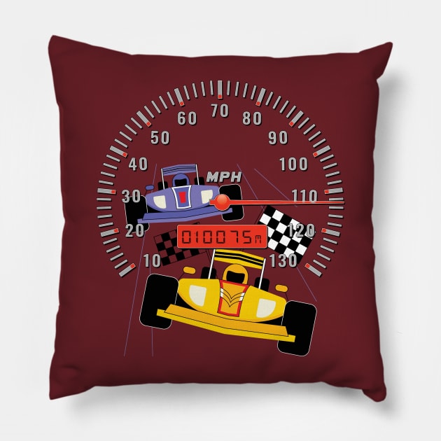 Car Gauge Pillow by TeeText