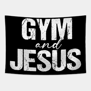 Gym And Jesus Tapestry