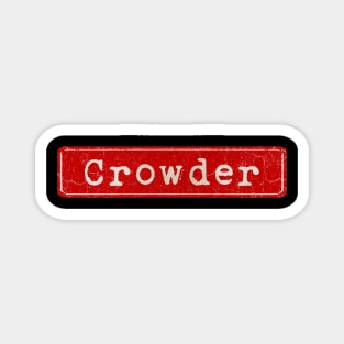 vintage retro plate Crowder Magnet