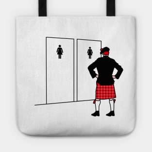 Meanwhile In Scotland Funny Scottish Kilt bagpipe Tote