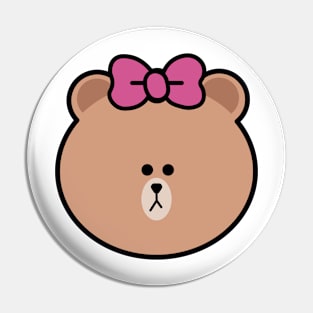 LINE Friends Choco bear Pin