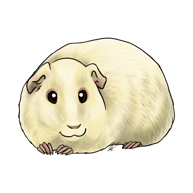 Small Mammal - American Guinea Pig - Cream by Jen's Dogs Custom Gifts and Designs