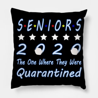 Funny Gift Senior Quarantine Class Of 2020 Graduation Pillow