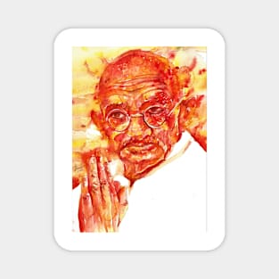 MAHATMA GANDHI watercolor portrait .4 Magnet