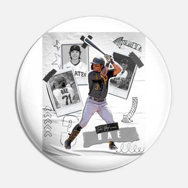 Ji Hwan Bae baseball Paper Poster Pirates 5 - Ji Hwan Bae - Pin