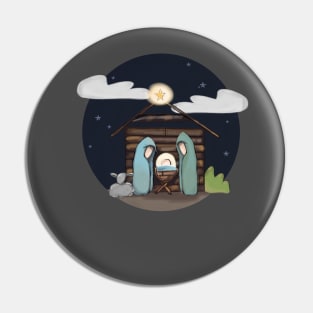 Christmas Manger Pin