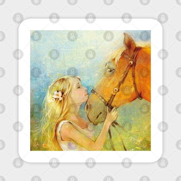 Favorite horse rider Magnet by kbabok