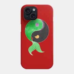 Yin-yang little mermaid Phone Case