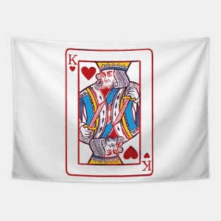 King of hearts cards Tapestry