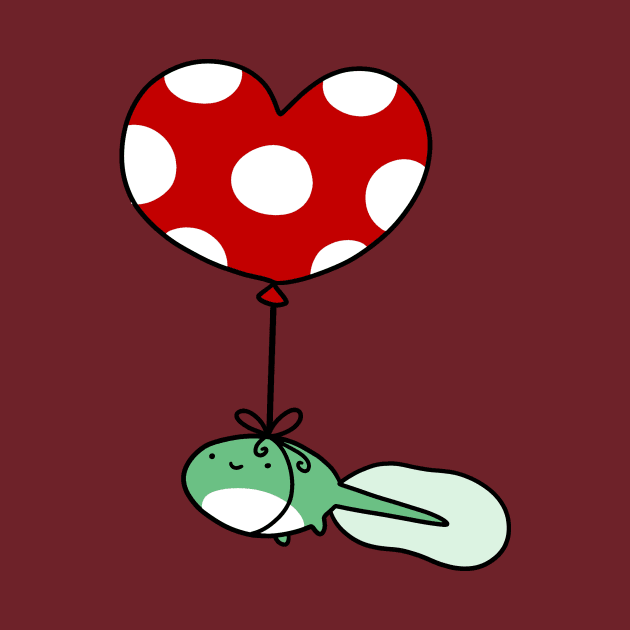 Heart Balloon Tadpole by saradaboru