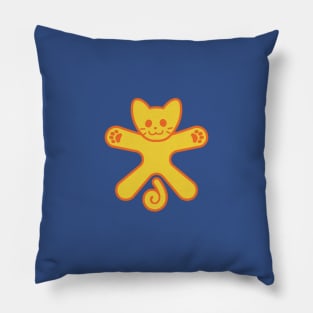 Cat hug orange Pillow