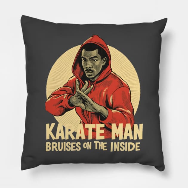 Karate Man Pillow by Jason's Finery