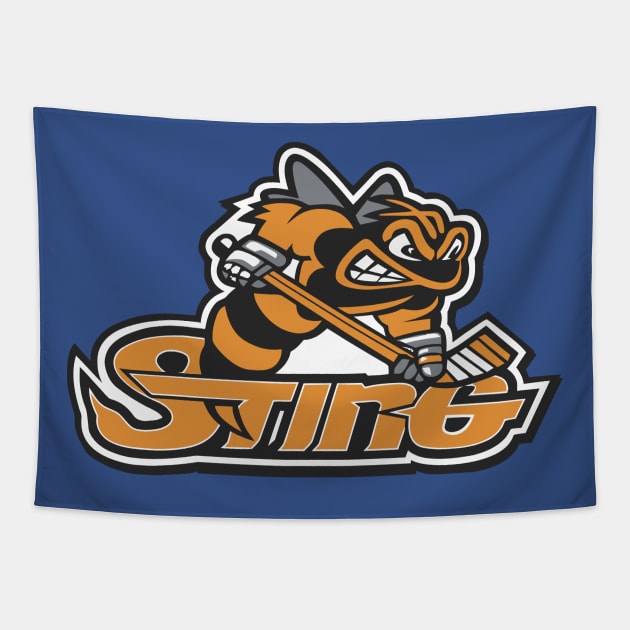 Sting Hockey Logo Tapestry by DavesTees