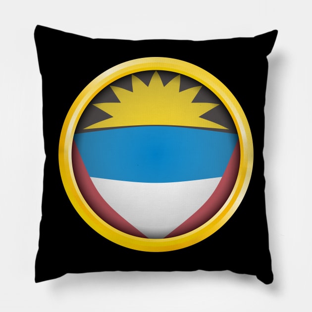 Country Flag of Antigua and Barbuda Pillow by BADAISENJA