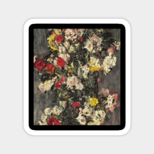 Flowers Design Symbolist Vintage Magnet