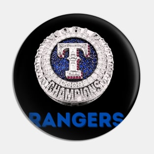 Texas Rangers World Series Ring Pin