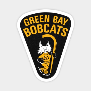 Classic Green Bay Bobcats Hockey Magnet