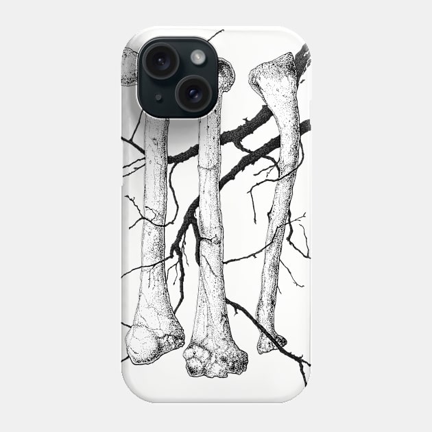 Branches & Bones Phone Case by Averinartprint