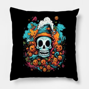 Halloween Anime Skull Pillow