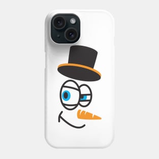 snowman face Phone Case