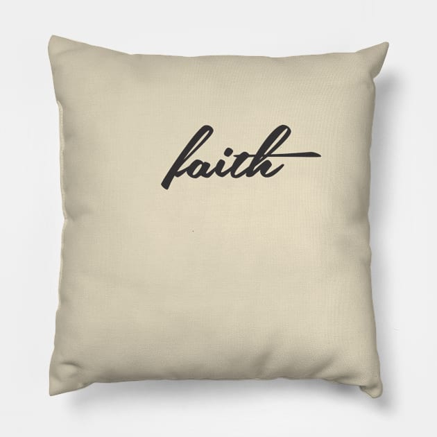 faith jesus gospel Pillow by maruju21